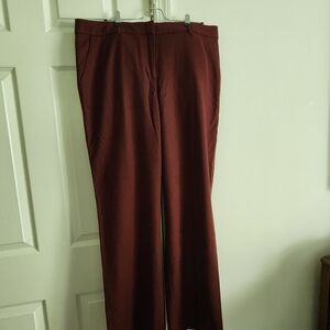 Talbots Brown Trousers with Classic Straight-Leg Design